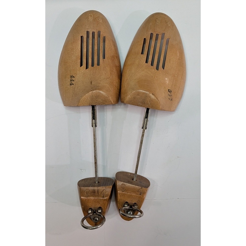 Rochester Shoe Tree Co Shoe Trees Mens 9 Natural Wood Good Vintage Detroit 444